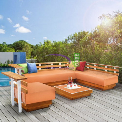Orange Eazy Sofa For Pool